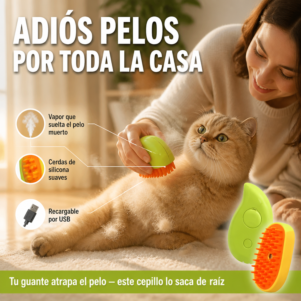 Cepillo a Vapor para Mascotas — vista 2